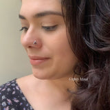 Pyramid With Ruby Nose Pin