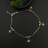Butterfly Rose Gold Anklet