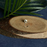 Black Flower Nose Pin