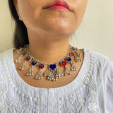 Afghani Blue Heart Necklace