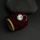 Emerald Bloomed Flower Nose Pin