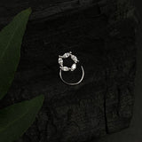 Zircon Swirl Nose Pin