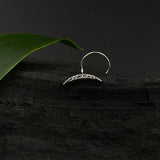 Zircon Crescent Nose Pin