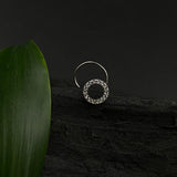 Zircon Circle Nose Pin