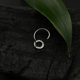 Zircon Circle Nose Pin