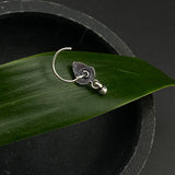 Silver Leaf Hanging Bead Nose Pin