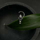 Silver Leaf Hanging Bead Nose Pin