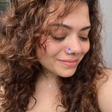 Blue Peacock Nose Clip-On