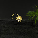 Gold Zircon Flower