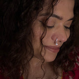 Zircon Drop Nose Ring (Click Lock)