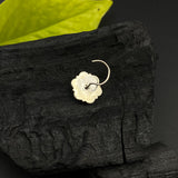 Green Marigold Nose Pin