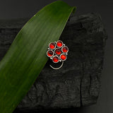 Red Marigold Nose Pin