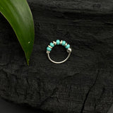 Turq Beads Nose Ring
