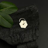 Green & Red Marigold Nose Pin