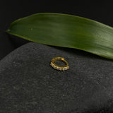 Zircon String Nose Ring (Gold Plated)