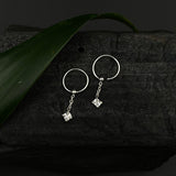 Zircon Drop Helix Rings