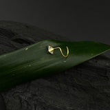 Square Zircon Nose Pin (Gold plated)