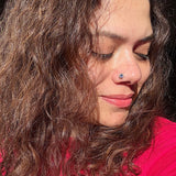 Blue Sapphire Nose Pin