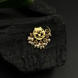 Jadau Chand Nose Pin