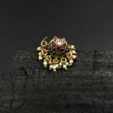 Jadau Chand Nose Pin