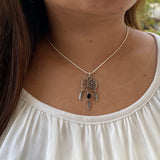 Black Onyx Dreamcatcher Pendant