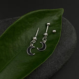 Black Crescent Helix Drops