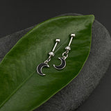 Black Crescent Helix Drops