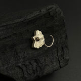 Ruby With Mother Of Pearl Nose Pin