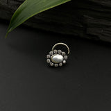 Zircon & Pearl Nose Pin