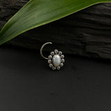 Zircon & Pearl Nose Pin