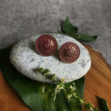 Round Antique Ear Studs