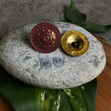 Round Antique Ear Studs