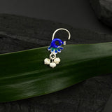 Pearl Peacock Nose Pin