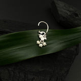 Pearl Peacock Nose Pin