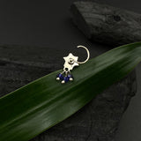 Sapphire Blue Nose Pin