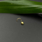 Ball Gold Plated Nose Pin (4mm)