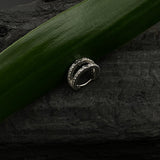 Double Layered Zircon Nose Ring (Click Lock)