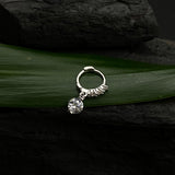 Zircon Drop Nose Ring (Click Lock)