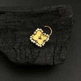 Emerald Ruby Moti Nose Pin