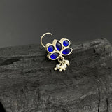 Sapphire Drop Nose Pin