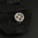 Navratan Moti Nose Pin