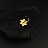 Multi Floral Jadau Nose Pin (Gold Plated)