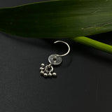 Abstract Hammered Nose Pin