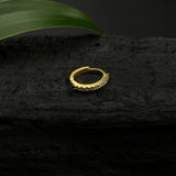 Gold Zircon String Nose Ring(Big)