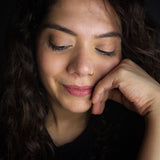 Zircon String Nose Ring (Gold Plated)