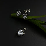 Heart Pendant & Ear Studs Set