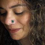Emerald Nose Pin