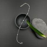 Classic Silver Beads Anklet
