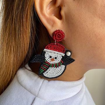 Snowman Earrings