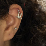 Silver Birdie Helix Drops